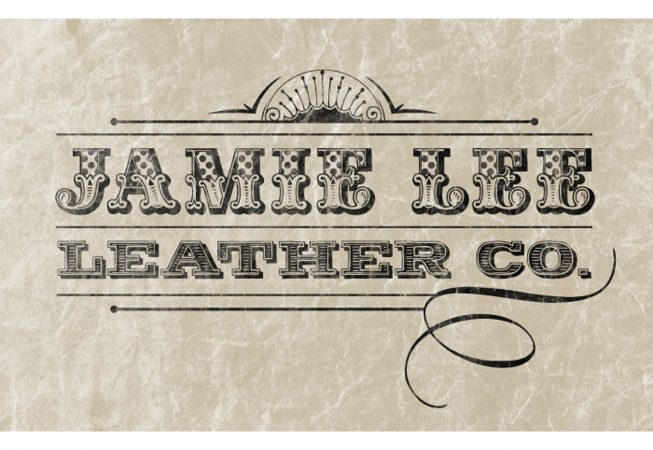 Logo and Branding: Depicts the hand-crafted quality and detailed tooling in her personalized leather-work.