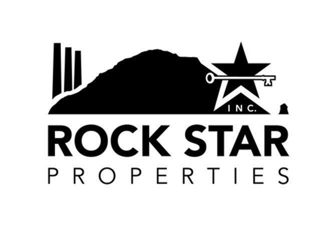 Logo and Branding: Property management near the iconic Morro Rock.